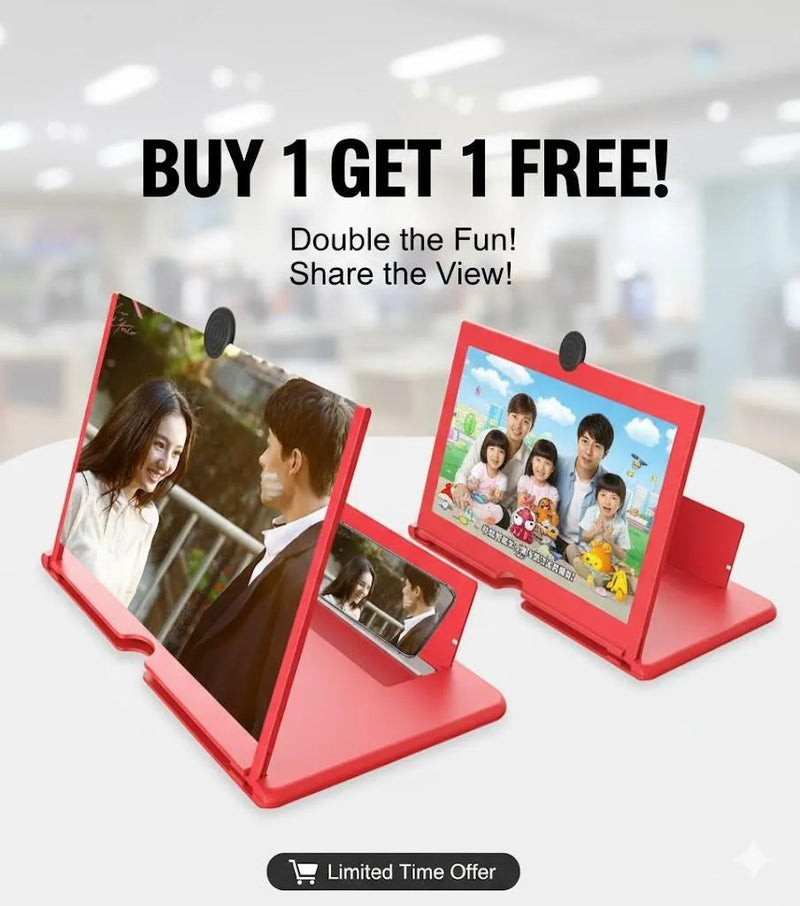 F3 Mobile Screen Magnifier | 4k HD Phone Amplifier | Buy 1 Get 1 Free Deal