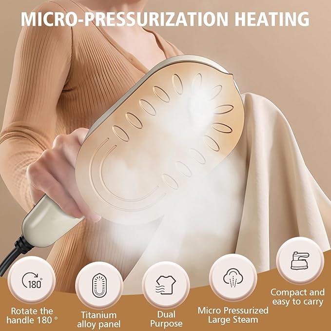 Portable Mini Travel Iron Fabric Steamer for Clothes