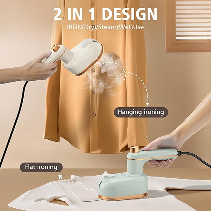 Portable Mini Travel Iron Fabric Steamer for Clothes