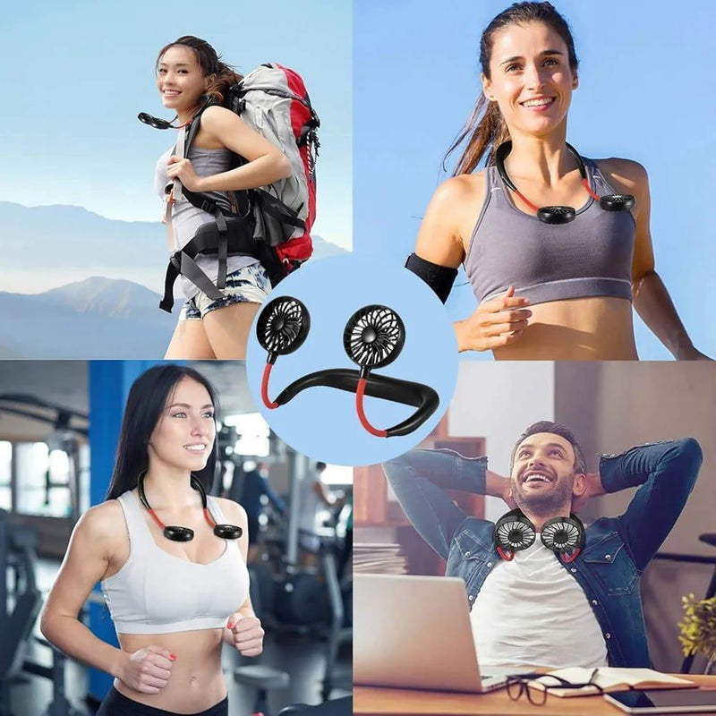 Compact Neck Fan - 1 Pc Portable Wearable Fan in Black